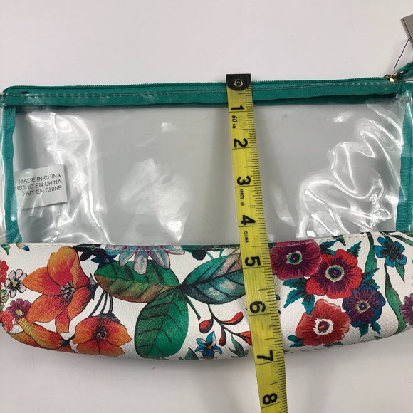 Kenneth Cole Reaction 2 Piece Travel Toiletry/Cosmetic Bags NWT Vacation Floral - Picture 8 of 11